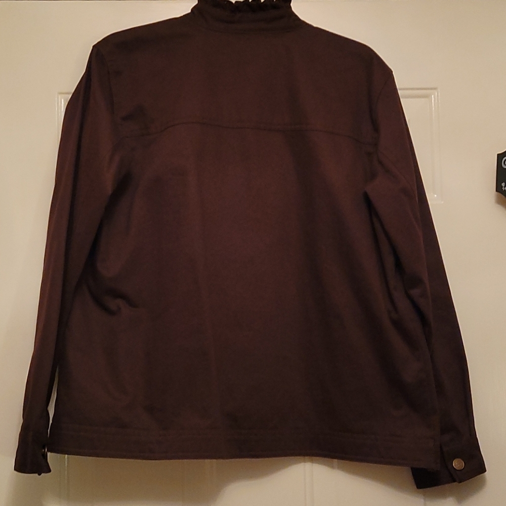 Krazy Kat Brown Denim Jacket Medium Chocolate - Picture 5 of 6